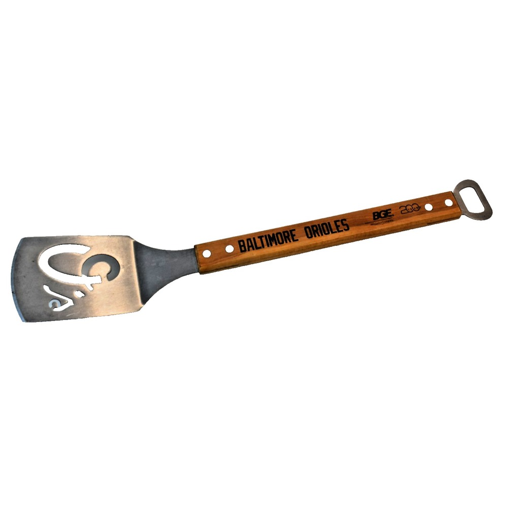 Baltimore Orioles BGE Grilling Spatula Wooden Handle Engraved Os Logo MLB BBQ